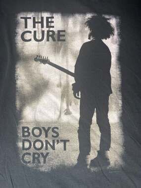 The Cure Boys Don't Cry Robert Smith Graphic T-Shirt XL Black